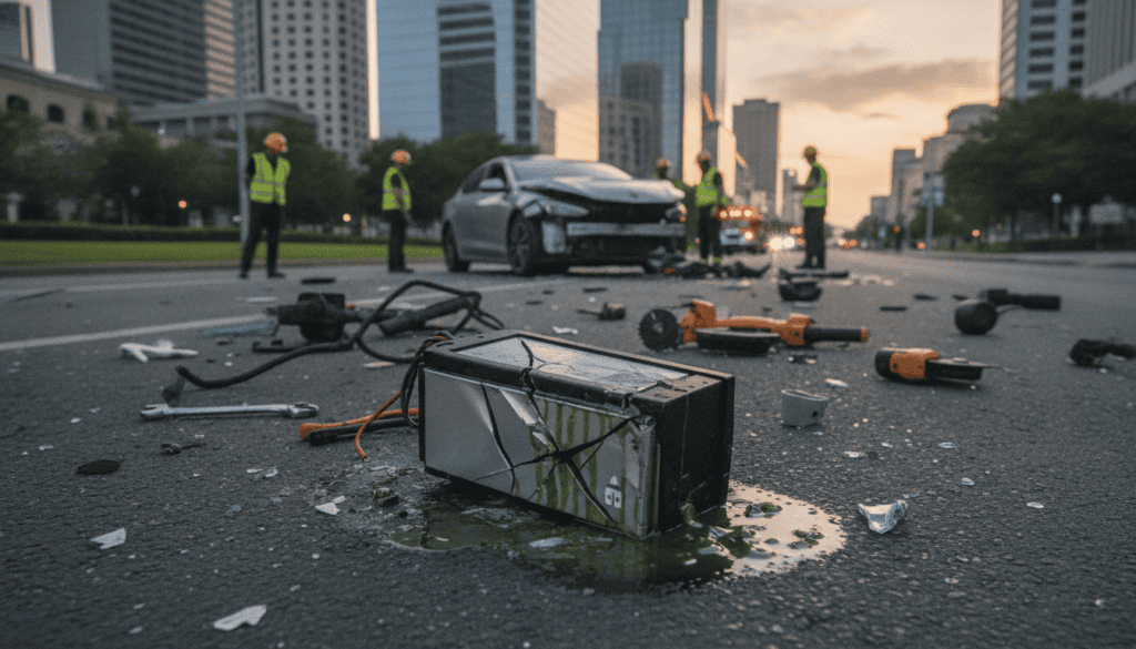 Batterie beschädigt nach Unfall schnell verkaufen bei Stromautoverkaufen