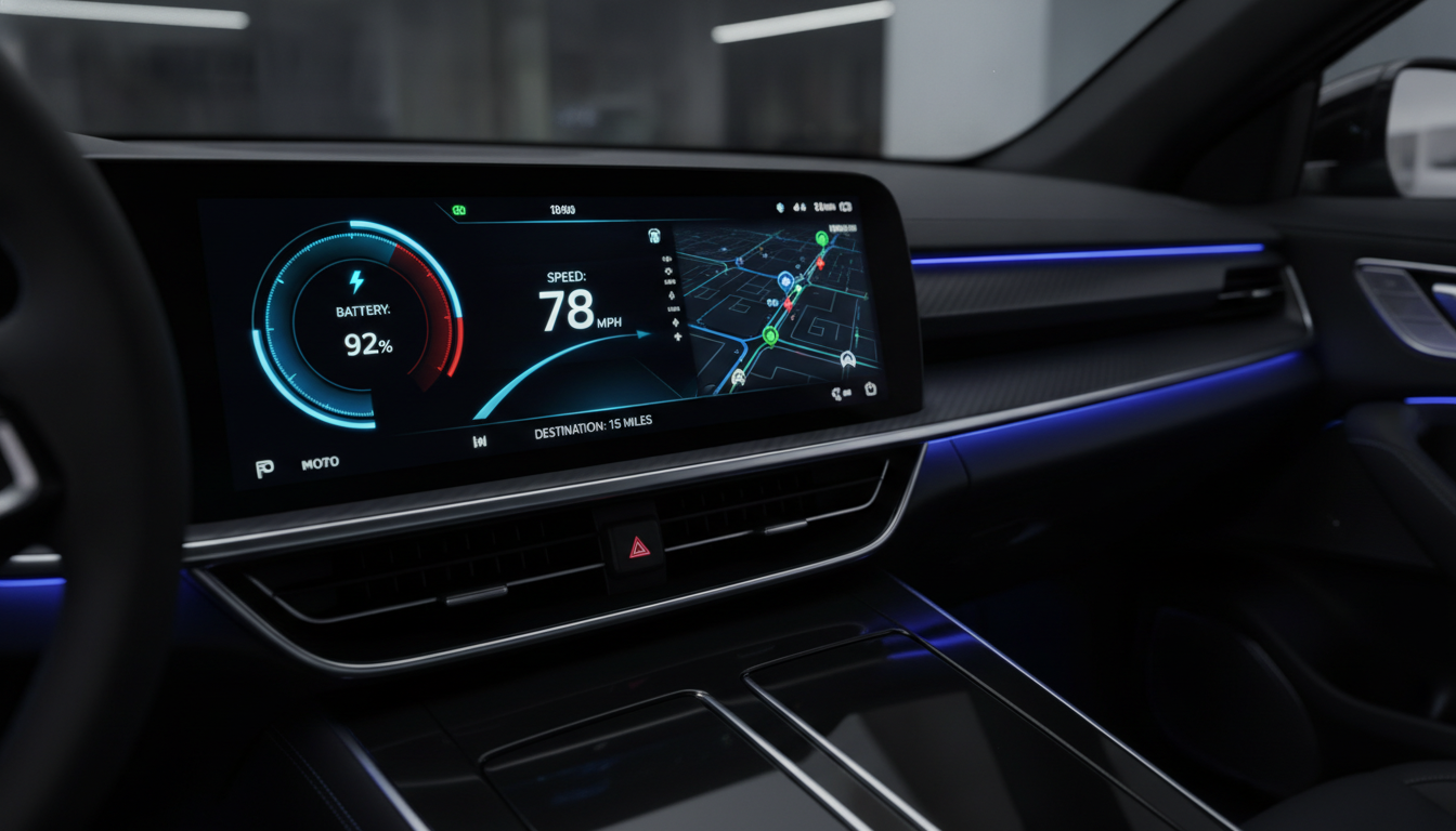 Elektroauto Display schwarz verkaufen mit kostenfreier Abholung