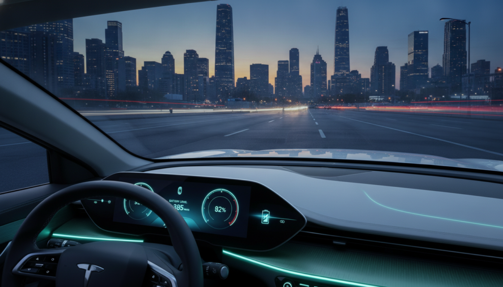 Akku-Zustand und Reichweite beim Elektroauto
