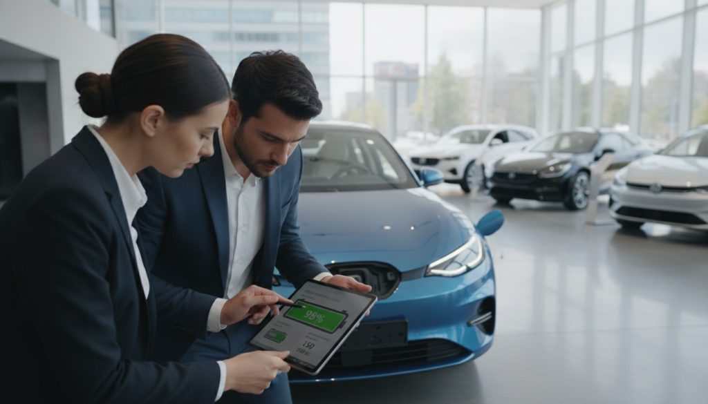 Akkucheck beim Verkauf eines Elektroautos