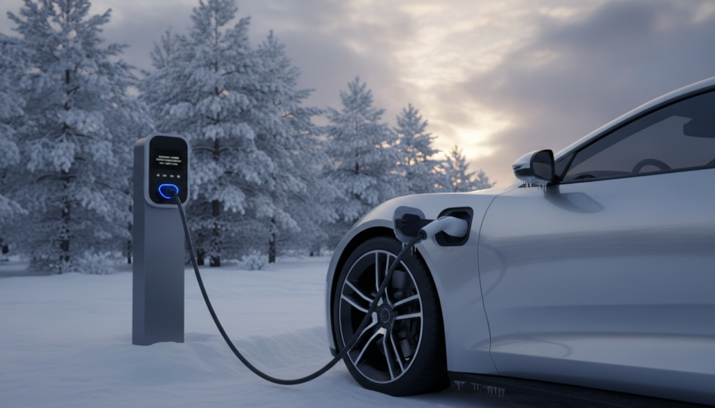 Batterie im E-Auto Winter laden