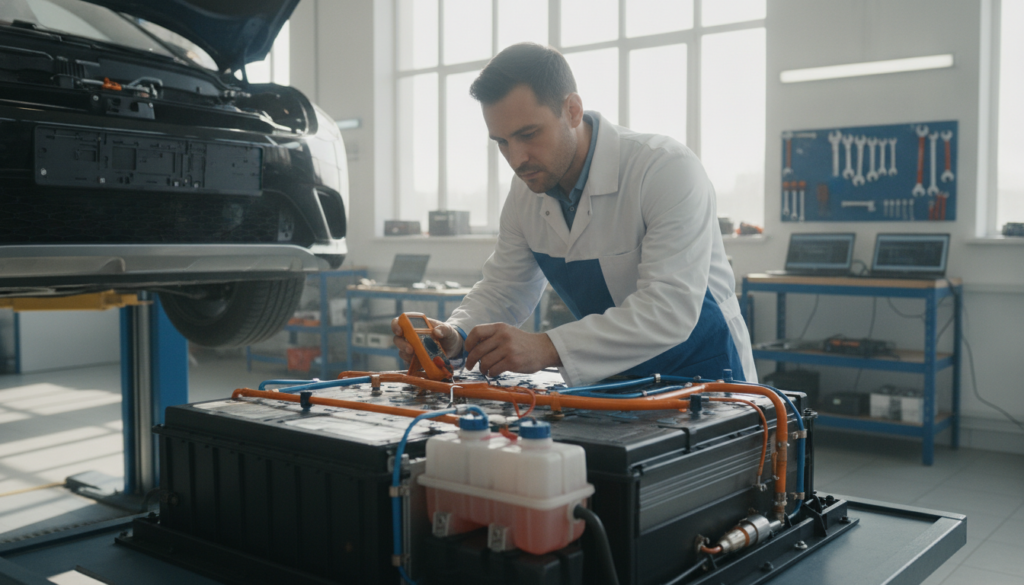Diagnose der Batteriekühlung am Elektroauto