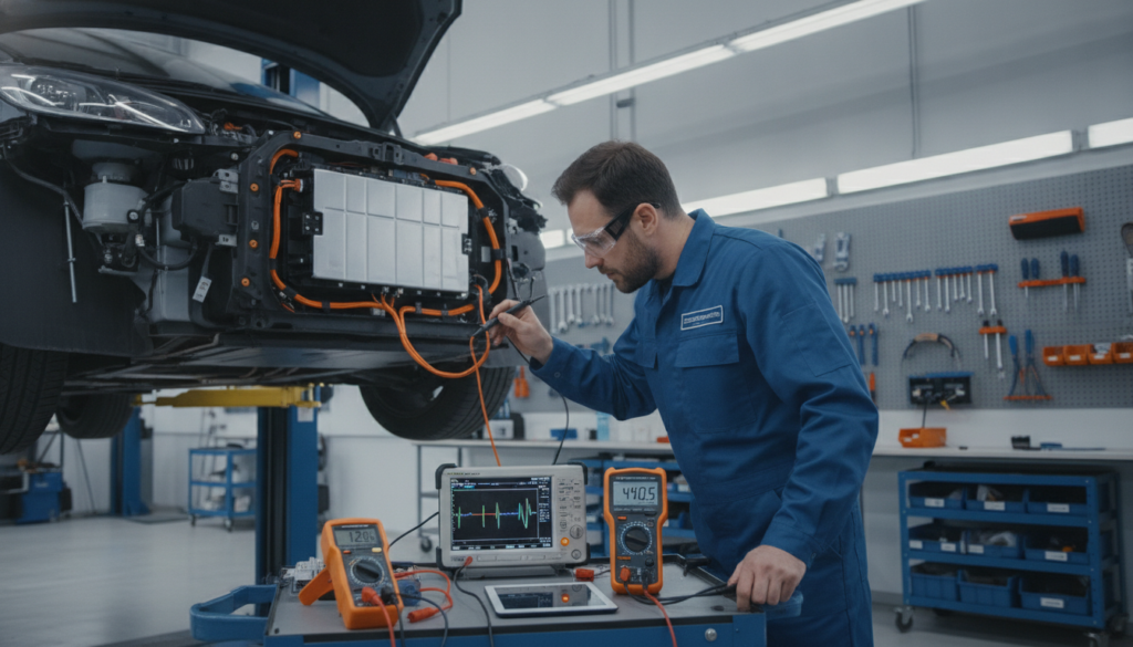 Diagnose von Spannung und Strom im Elektrofahrzeug