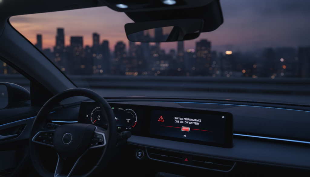 Drehmoment reduziert Elektroauto Warnung