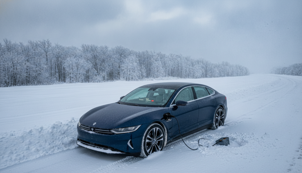 Elektroauto Reichweite Winter extrem niedrig