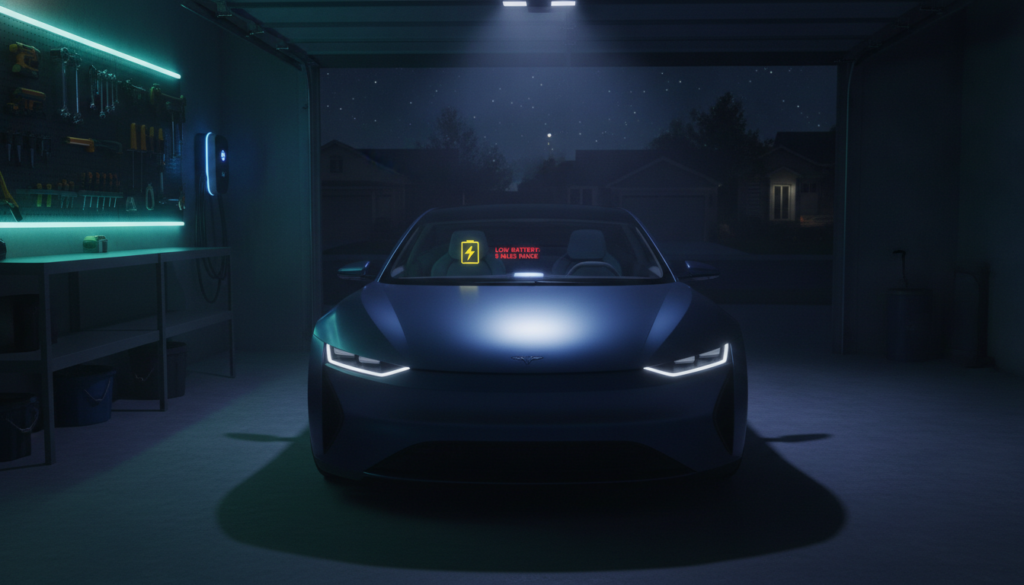 Elektroauto Reichweite über Nacht verloren