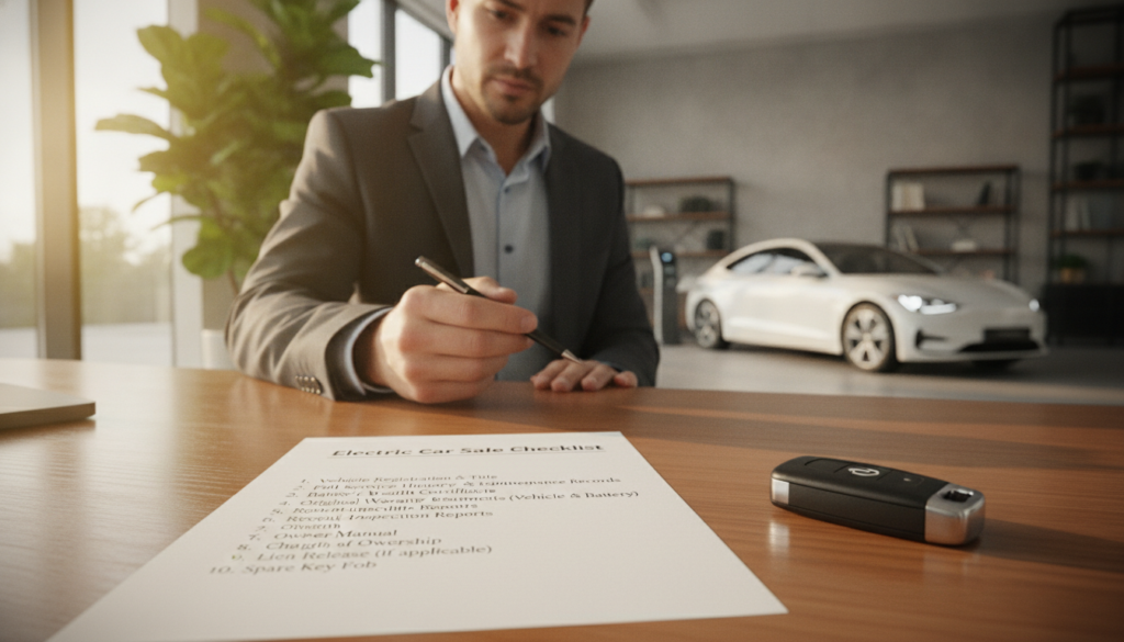Elektroauto Verkauf Unterlagen Checkliste