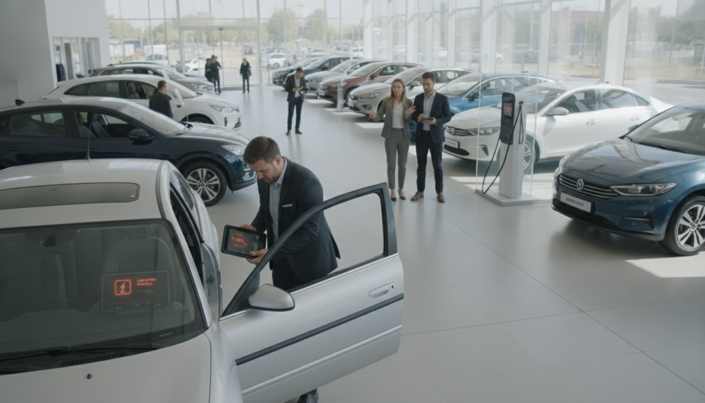 Elektroauto-Verkauf bei Batterieschaden und Ladeproblem