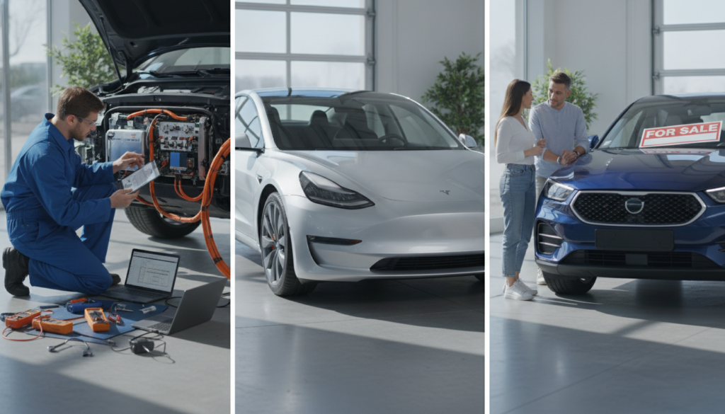 Entscheidung Reparatur oder Verkauf beim Elektroauto