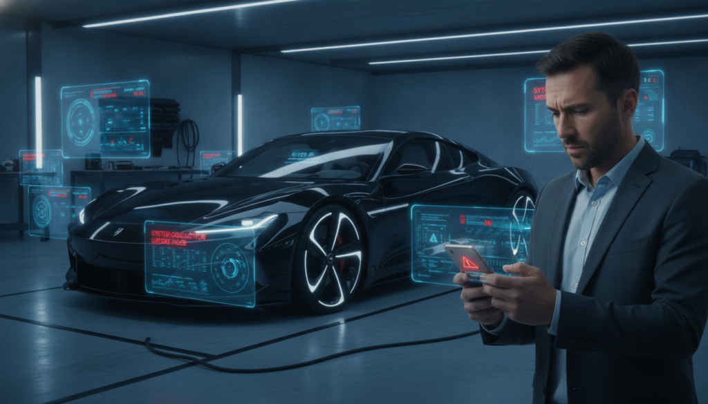 Fehlermeldungen nach Softwareupdate Elektroauto