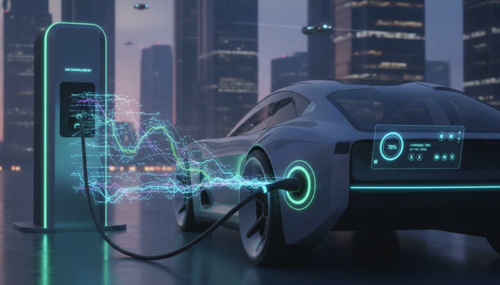 Kommunikation zwischen Elektroauto und Ladestation