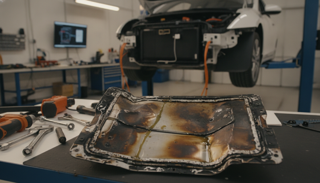 Kühlplatte Batterie defekt Elektroauto