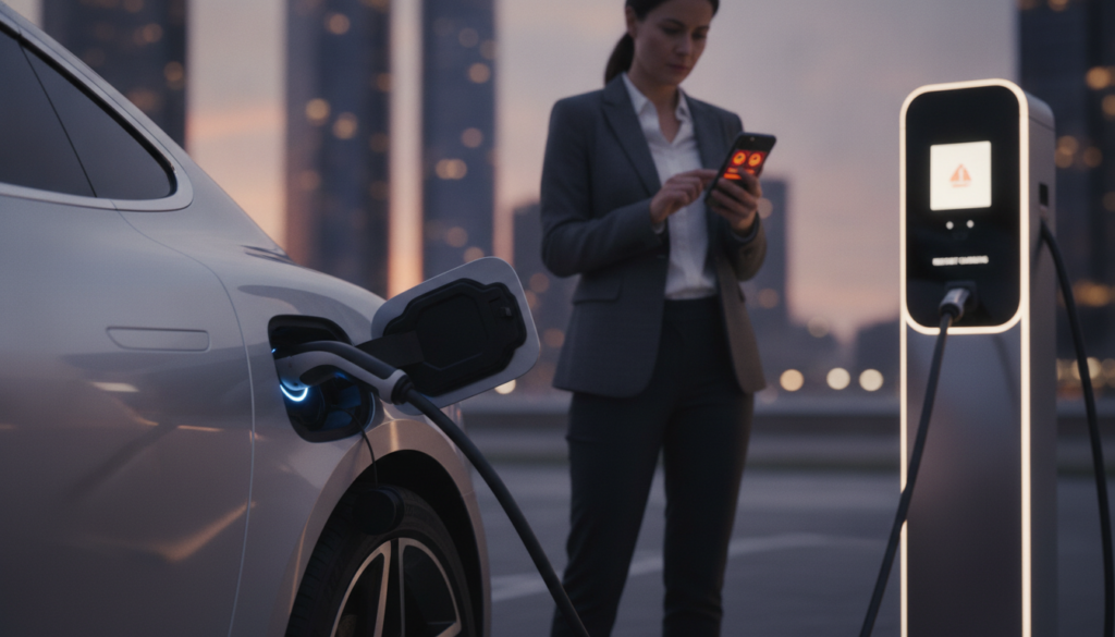 Ladevorgang am Elektroauto neu starten