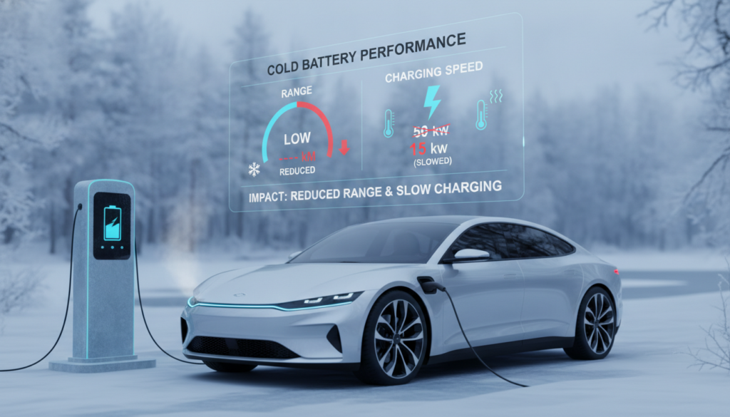 Reichweite und Ladeleistung bei kalter Batterie