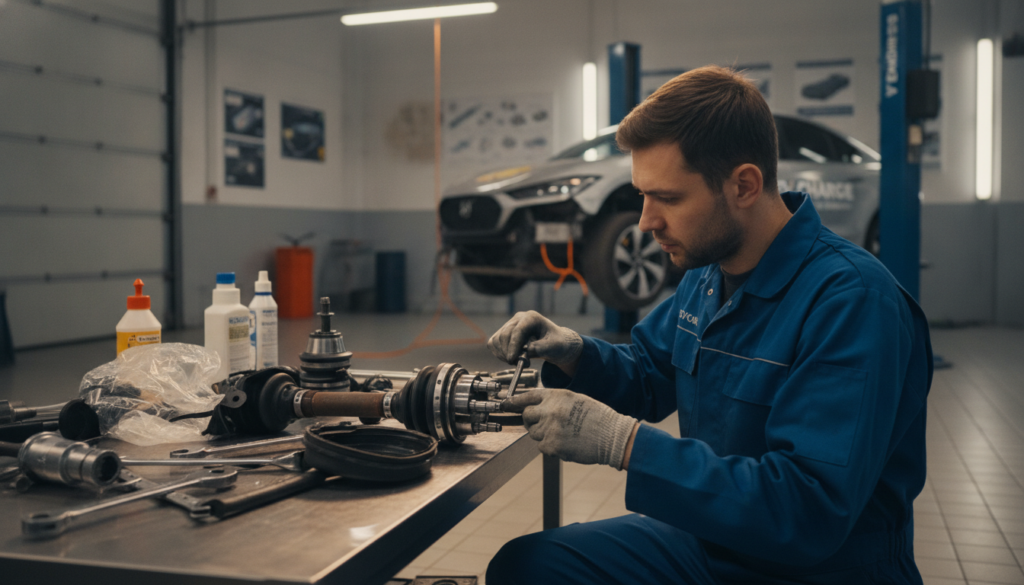 Reparatur der Antriebswelle
