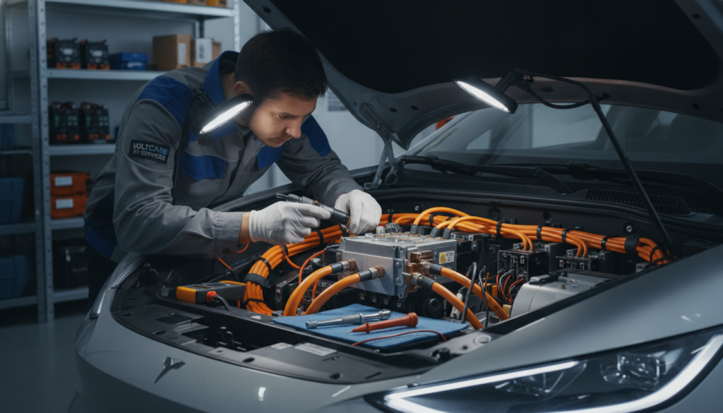 Reparatur und Austausch eines Hochvolt-Schützes