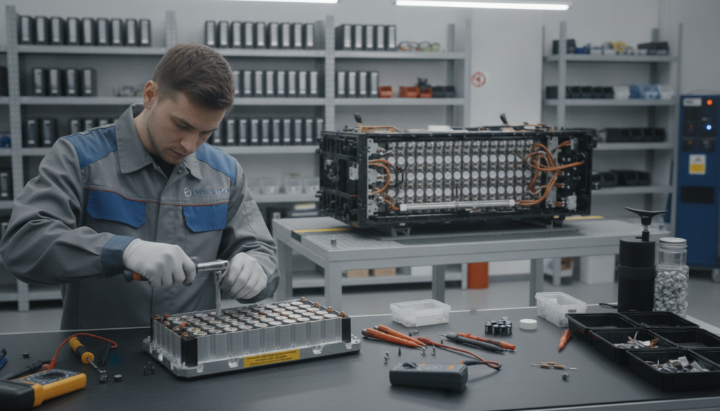 Reparatur von Batterie und Batteriemodulen