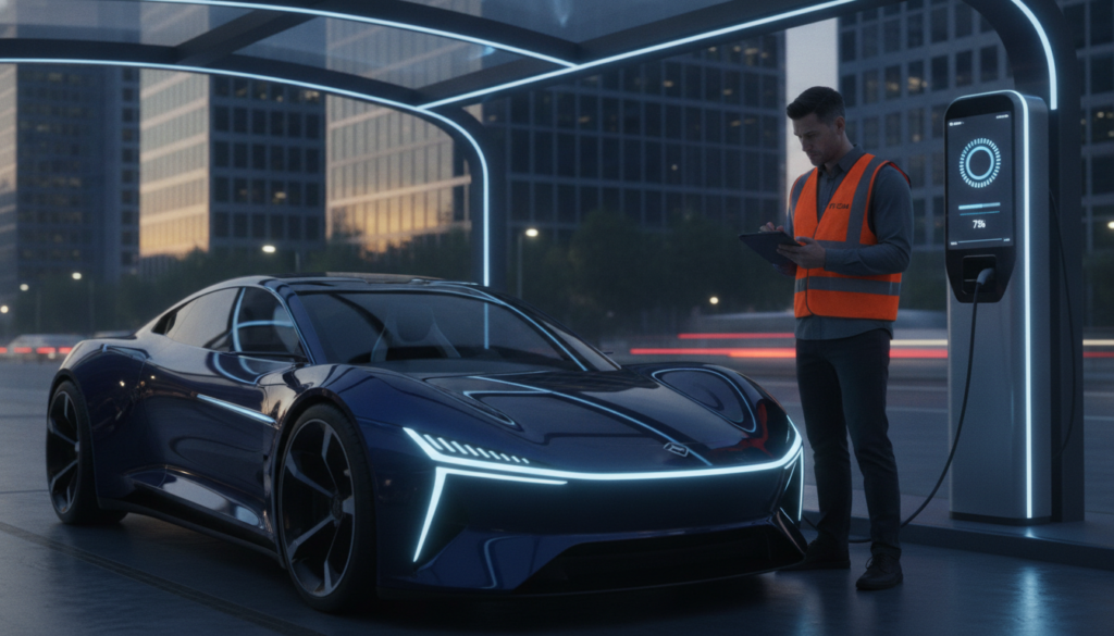 Sicherer Neustart beim Laden eines Elektroautos