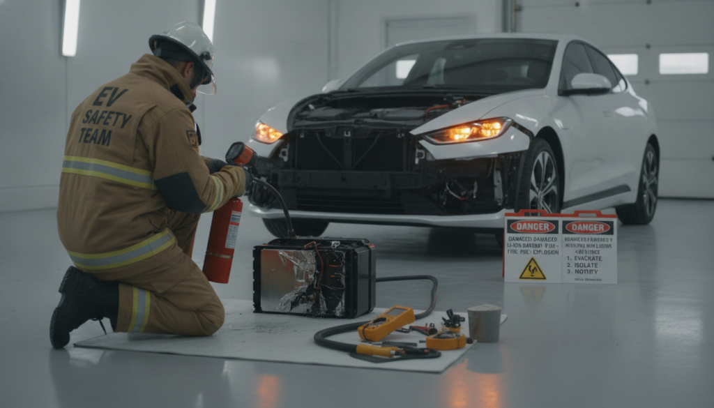 Sicherheitsmaßnahmen bei Batterieschaden
