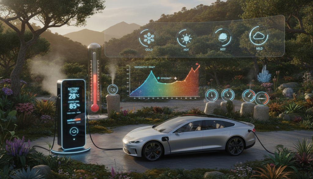 Temperatur und Ladeleistung beim Elektroauto