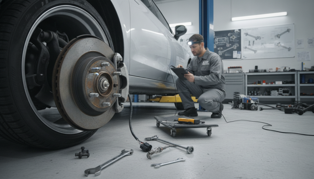 Ursachen für Geräusche an Fahrwerk und Rädern
