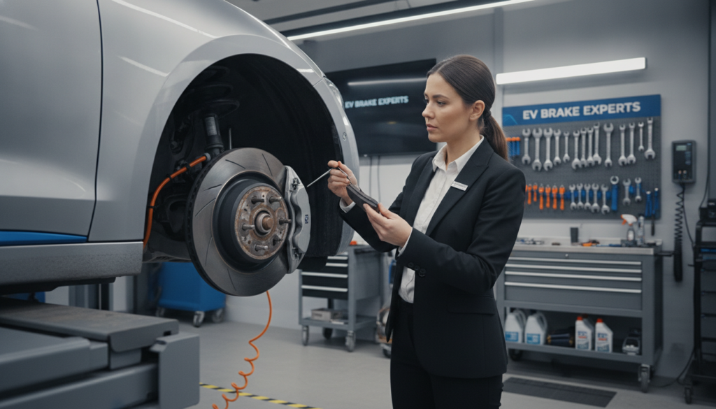 Wartung der Bremsbeläge beim Elektroauto